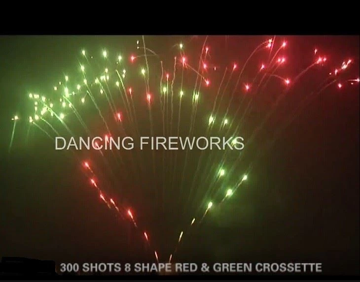 Professional Fireworks 300 Shots X Shape Cake